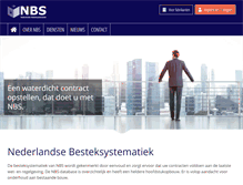 Tablet Screenshot of nbs.nl